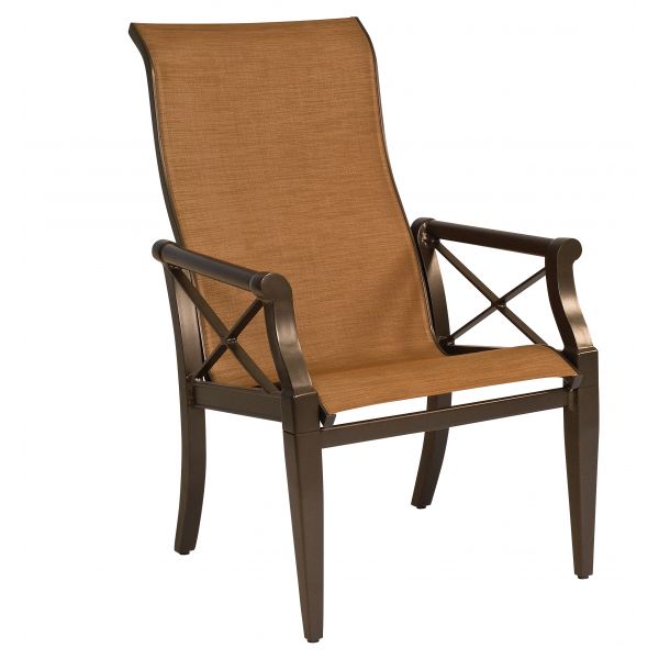 Andover Sling High-Back Dining Arm Chair