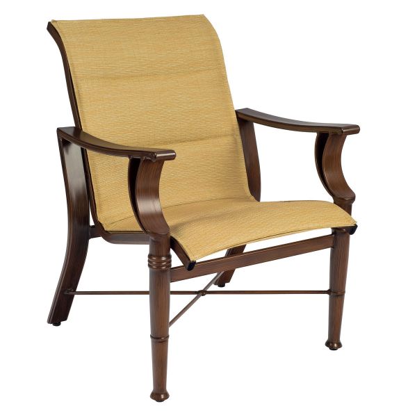 Arkadia Padded Sling Dining Arm Chair 