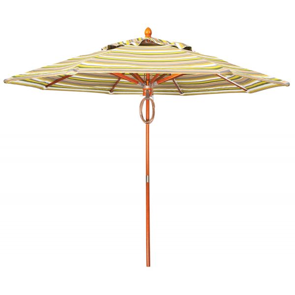 Hardwood Pulley Market Umbrella 