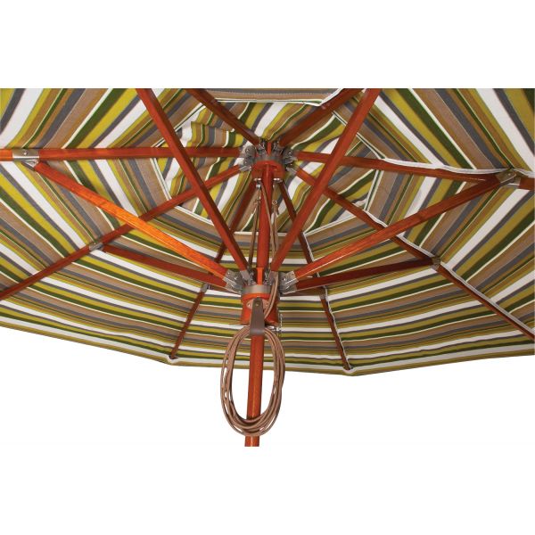 Hardwood Pulley Market Umbrella Details