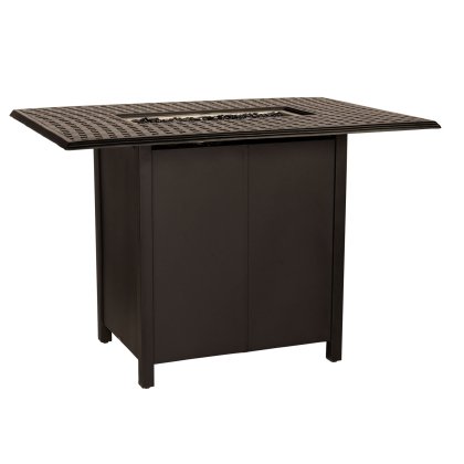 Thatch Complete Fire Tables Rectangular Bar Height Fire Table