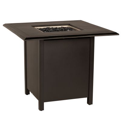 Solid Cast Complete Fire Tables Square Counter Height Fire Table