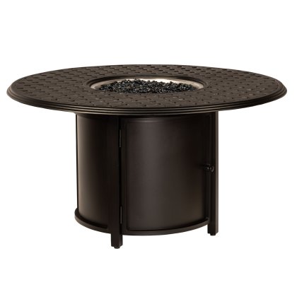 Thatch Complete Fire Tables Round Chat Height Fire Table