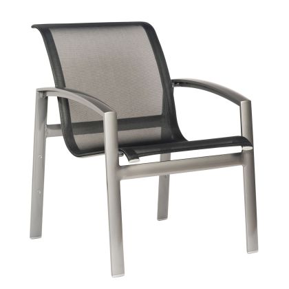 Metropolis Sling Stacking Dining Arm Chair