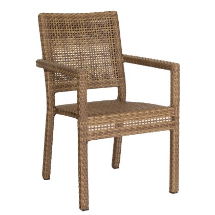 S601501 All-Weather Miami Dining Arm Chair - Stackable