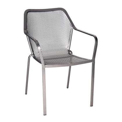 Iron Dining Delmar Stacking Arm Chair