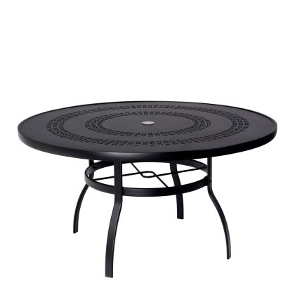 Woodard Deluxe 54" Round Umbrella Table with Trellis Top
