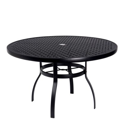 Deluxe 48" Round Umbrella Table with Lattice Top