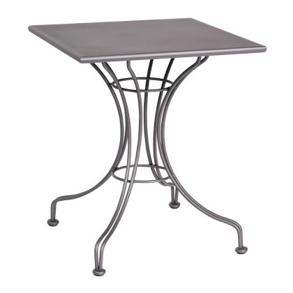 Woodard Solid Iron 24" Square Bistro Table with Universal Base