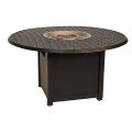 Universal Square Fire Pit Base with Round Burner
