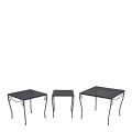 Mesh Nest of Three Square End Tables