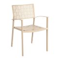 New Century Dining Arm Chair - Stacking in white