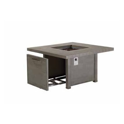 Tahoe 42" Square Fire Table - Base + Top
