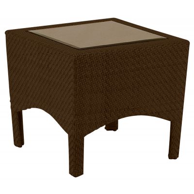 Trinidad End Table with Glass Top