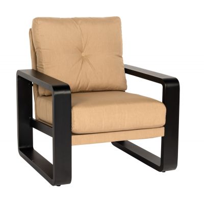 Vale Lounge Chair with Upholstered Back