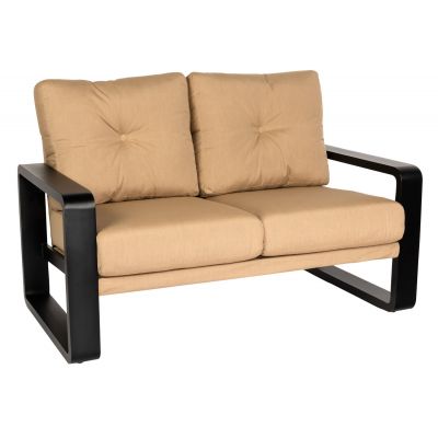 Vale Love Seat with Upholstered Back
