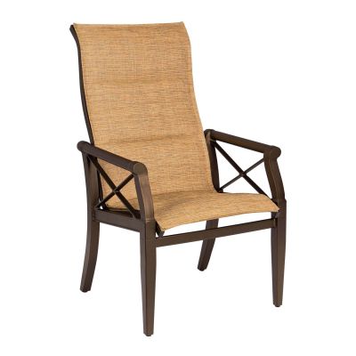 Andover Padded Sling High-Back Dining Armchair