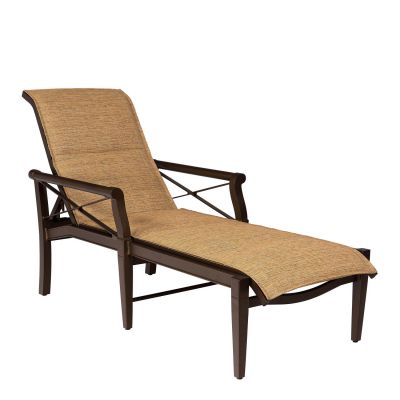 Andover Padded Sling Adjustable Chaise Lounge