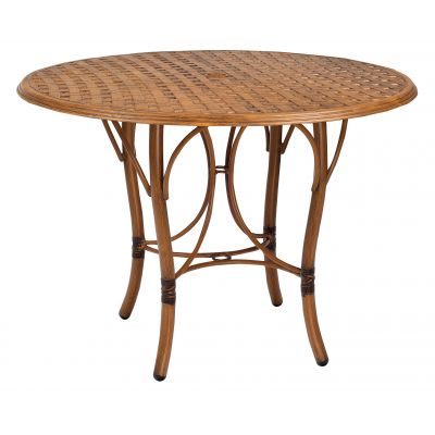 Glade Isle Tables Round Counter Height Table with Thatch Top
