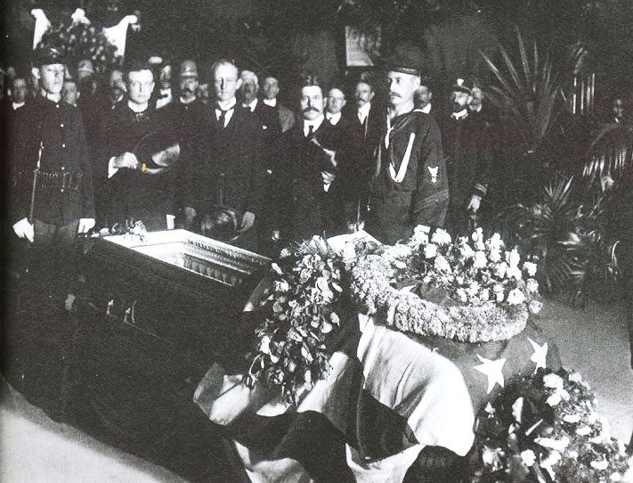 McKinley Lying in State in Buffalo City Hall. September 15, 1901