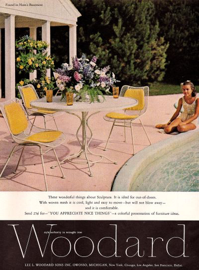 Woodard Furniture History 150 Year, 1950 S Woodard Outdoor Furniture